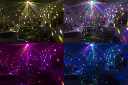 JEU DE LUMIERE BEAMZ MINI STAR BALL DMX 9 COULEURE IRC