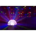 JEU DE LUMIERE BEAMZ MINI STAR BALL DMX 9 COULEURE IRC