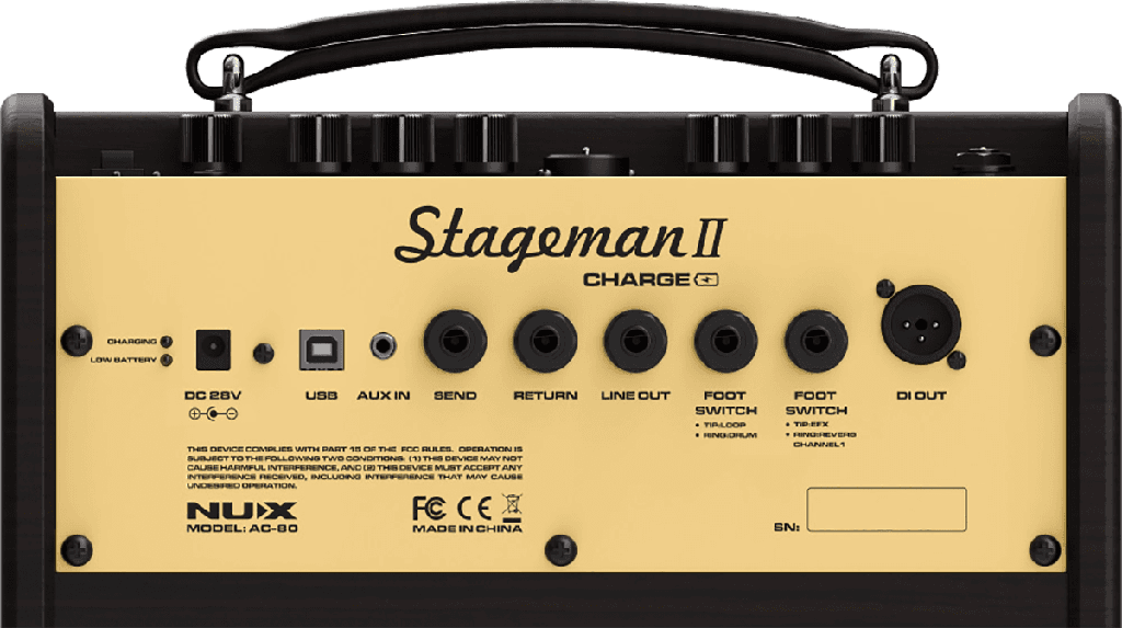 AMPLI GUITARE ACOUSTIQUE NUX STAGEMAN 80W