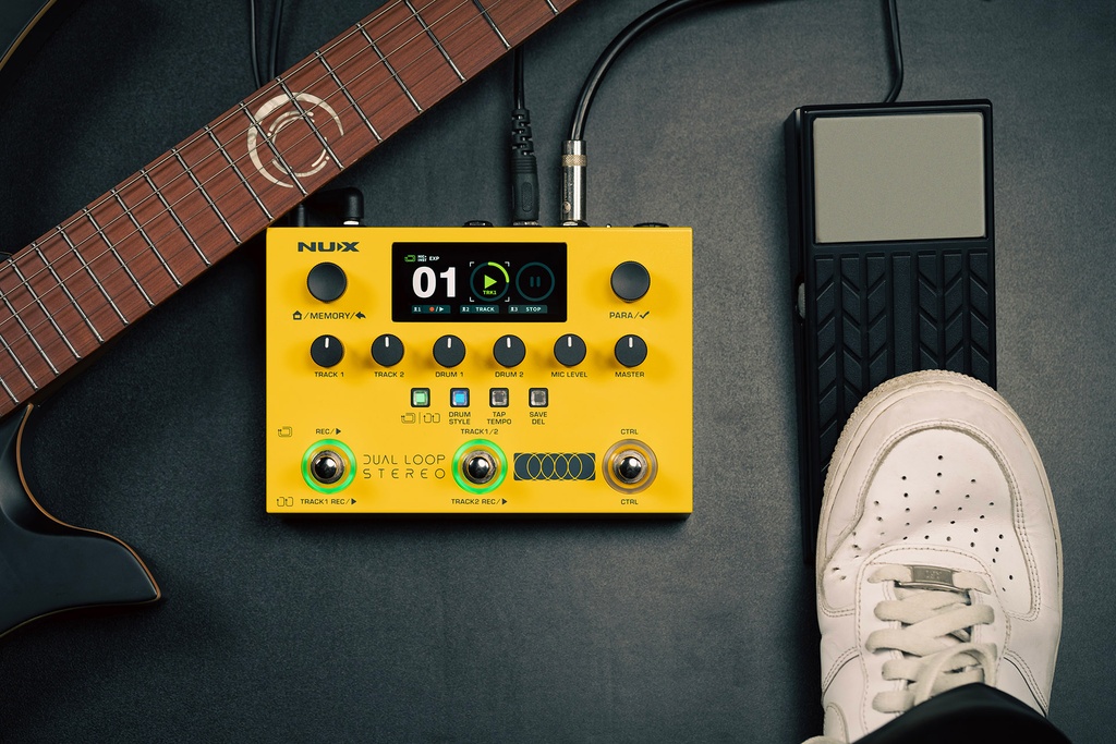 PEDALE LOOPER ET BOITE A RYTHME NUX 