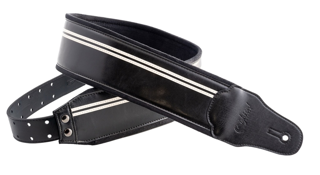 RIGHTON RACE BLACK- SANGLE GUITARE VEGAN