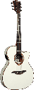 GUITARE LAG T118 AUDITORIUM SLIM PAN COUPE ELECTRO ACOUSTIQUE IVORY