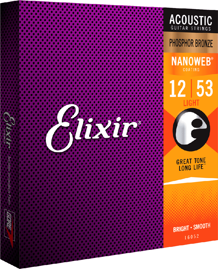 CORDES ACOUSTIQUE ELIXIR NANOWEB PHOSPORE BRONZE