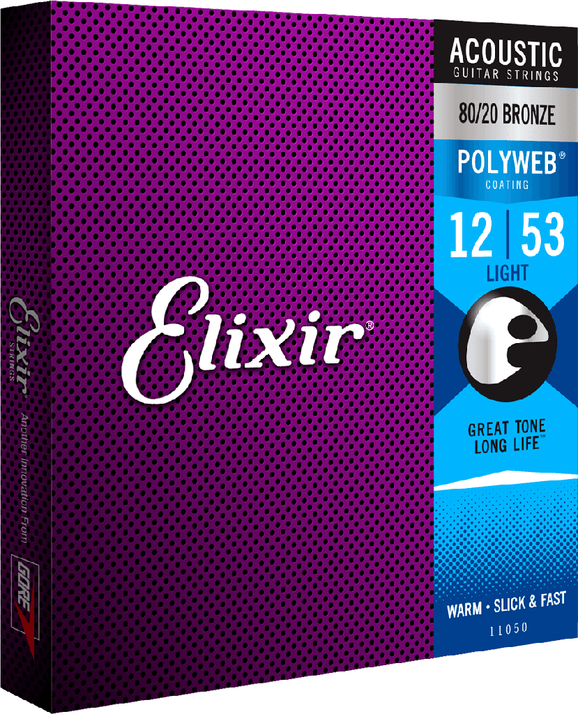 JEU DE  CORDES ACOUSTIQUE ELIXIR POLYWEB BRONZE   