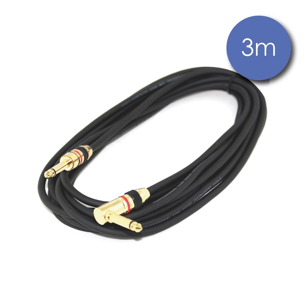 POWER CABLE JACK COUDE MONO Mâle/JACK MONO Mâle 3M