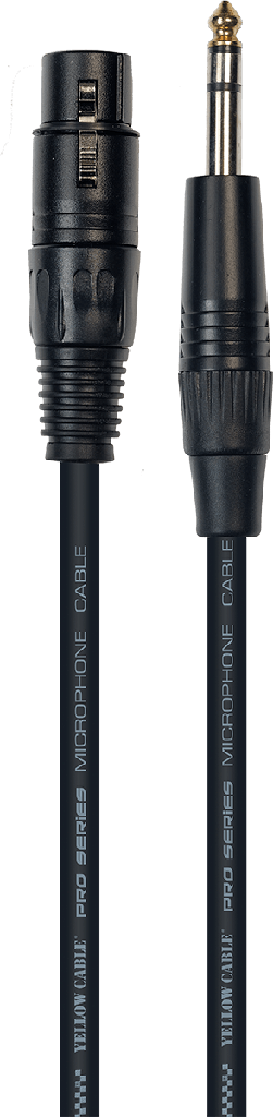 CABLE MICROPHONE 5M YELLOW CABLE