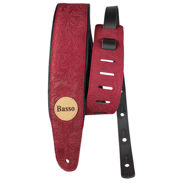 COURROIE CUIR BASSO POUR GUITARE ET BASSE