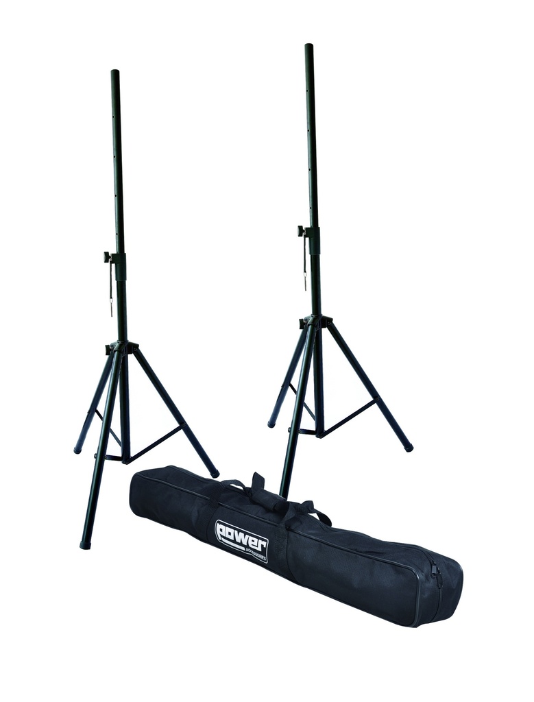 PAIRE DE PIEDS D'ENCEINTE ACIER+HOUSSE