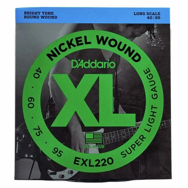 JEU CORDES BASSE D'ADDARIO EXL220S