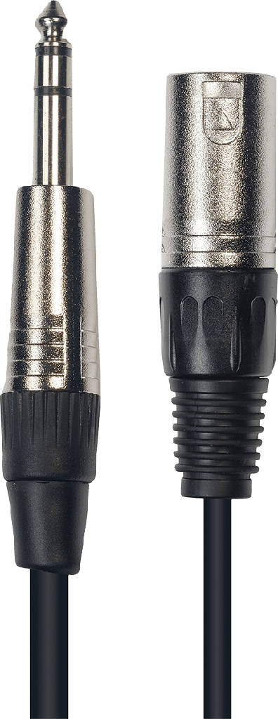 YELLOW CABLE JACK STEREO MALE/XLR MALE 