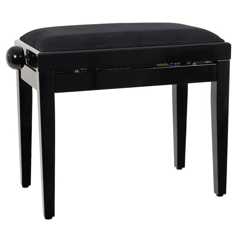 BANQUETTE PIANO REGLABLE BOSTON (NOIR BRILLANT)
