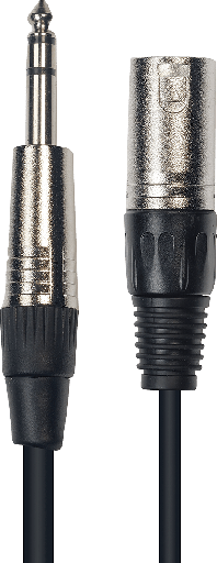 YELLOW CABLE JACK STEREO MALE/XLR MALE 