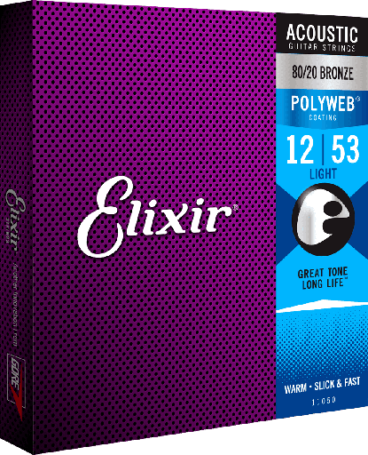 [11050] JEU DE  CORDES ACOUSTIQUE ELIXIR POLYWEB BRONZE   