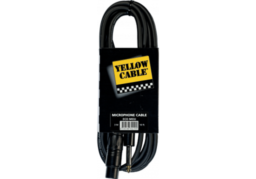 [M03J] CABLE YELLOW CABLE Jack mono mâle/XLR femelle 3m
