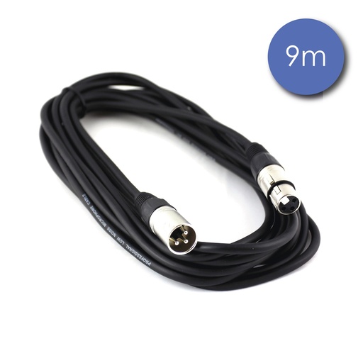 [CAB 2022-9] POWER CABLE XLR 3 PIN Mâle/XLR 3 PIN Femelle