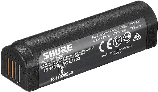 [Accus rechargeables - Accu Li-Ion GLXD1 - GLXD2 - MXW2] SHURE SB902A